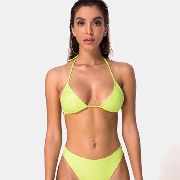 Motel Rocks Other - NWT Motel Rocks Lime Bikini Top